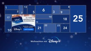 Das beste Weihnachtsgeschenk Disney Plus Abo verschenken gewinnen Adventskalender Film Serie Artikelbild