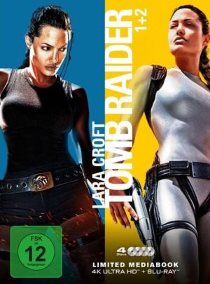 Lara Croft: Tomb Raider 1+2 - Mediabook - Limited Edition  [2 x 4K Ultra HD + 2 x Blu-ray 2D]